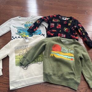 Jumping Beans Kids Sweatshirt Set - Black, Green, White